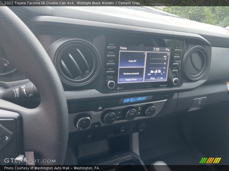 Midnight Black Metallic / Cement Gray 2022 Toyota Tacoma SR Double Cab 4x4