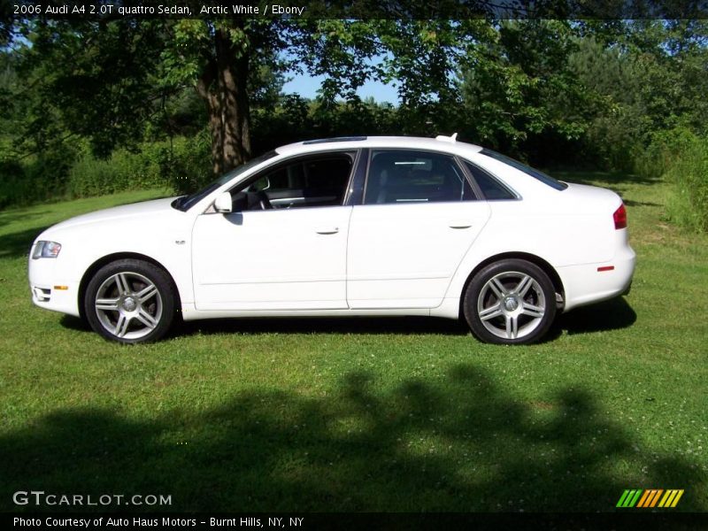 Arctic White / Ebony 2006 Audi A4 2.0T quattro Sedan