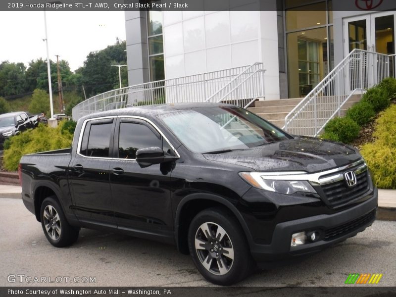 Crystal Black Pearl / Black 2019 Honda Ridgeline RTL-T AWD