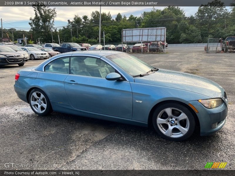 Atlantic Blue Metallic / Cream Beige Dakota Leather 2009 BMW 3 Series 328i Convertible