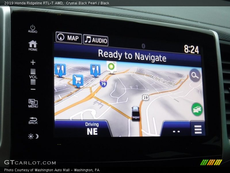Crystal Black Pearl / Black 2019 Honda Ridgeline RTL-T AWD