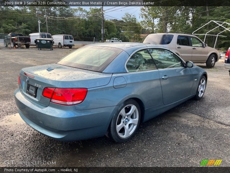 Atlantic Blue Metallic / Cream Beige Dakota Leather 2009 BMW 3 Series 328i Convertible