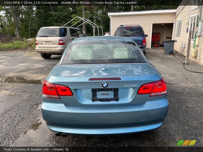 Atlantic Blue Metallic / Cream Beige Dakota Leather 2009 BMW 3 Series 328i Convertible