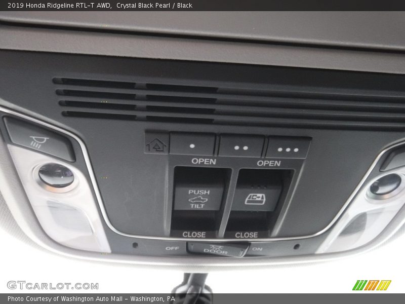 Crystal Black Pearl / Black 2019 Honda Ridgeline RTL-T AWD