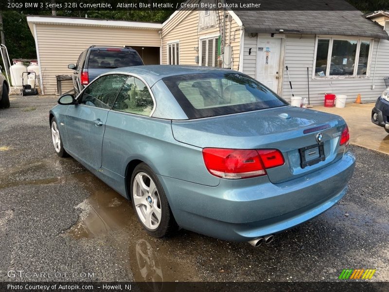 Atlantic Blue Metallic / Cream Beige Dakota Leather 2009 BMW 3 Series 328i Convertible