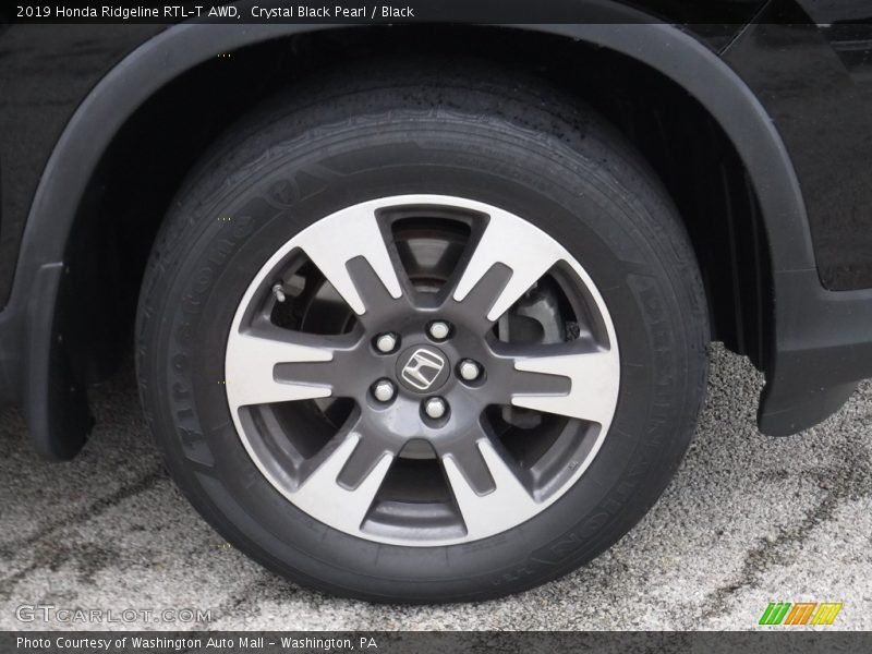 Crystal Black Pearl / Black 2019 Honda Ridgeline RTL-T AWD