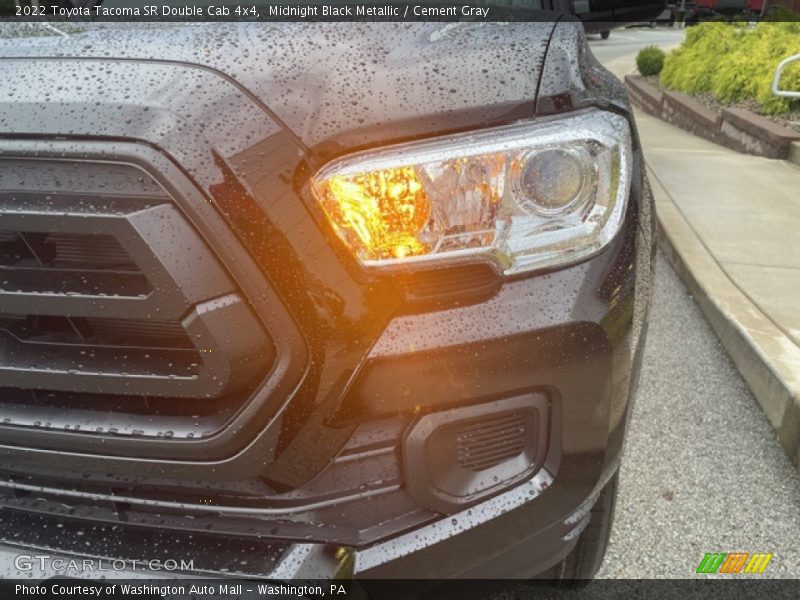Midnight Black Metallic / Cement Gray 2022 Toyota Tacoma SR Double Cab 4x4