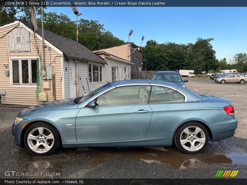 Atlantic Blue Metallic / Cream Beige Dakota Leather 2009 BMW 3 Series 328i Convertible