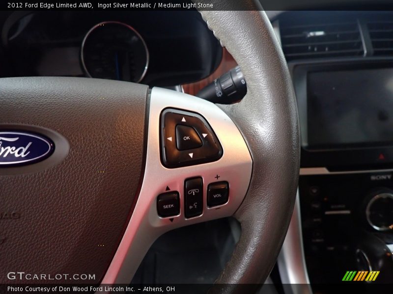 Ingot Silver Metallic / Medium Light Stone 2012 Ford Edge Limited AWD