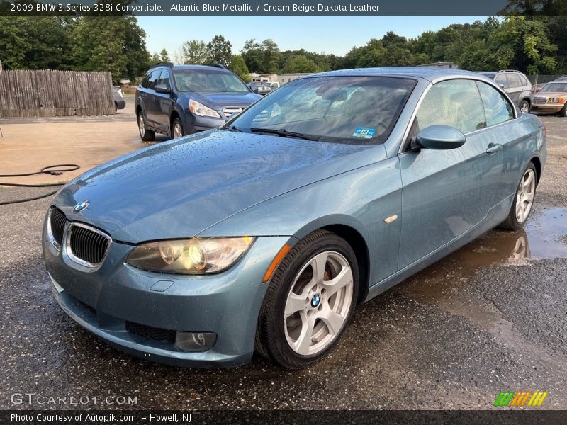 Atlantic Blue Metallic / Cream Beige Dakota Leather 2009 BMW 3 Series 328i Convertible