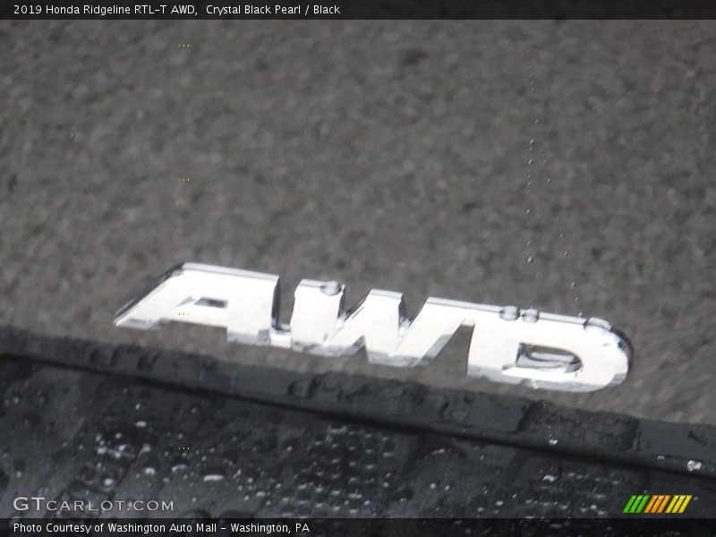 Crystal Black Pearl / Black 2019 Honda Ridgeline RTL-T AWD
