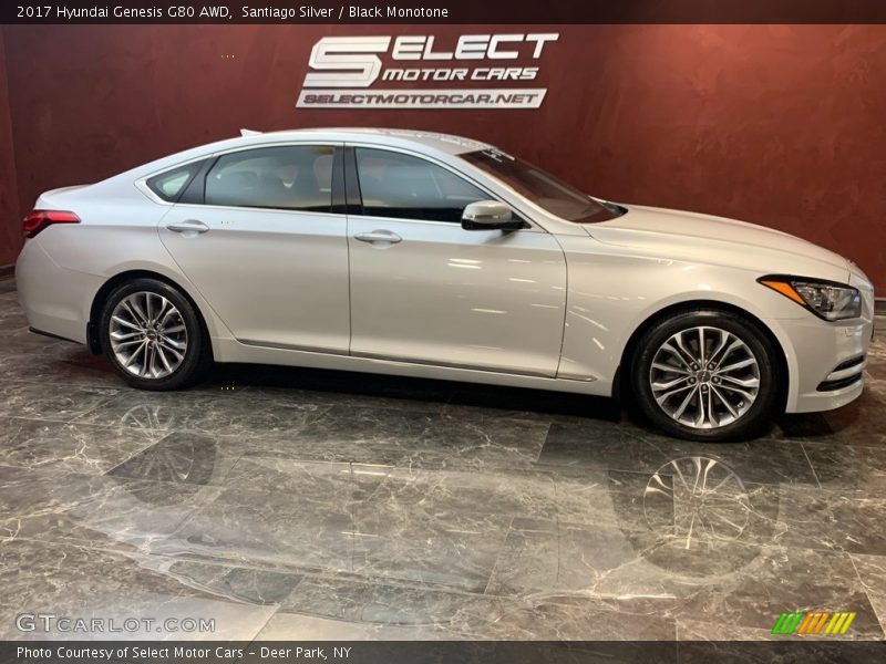 Santiago Silver / Black Monotone 2017 Hyundai Genesis G80 AWD
