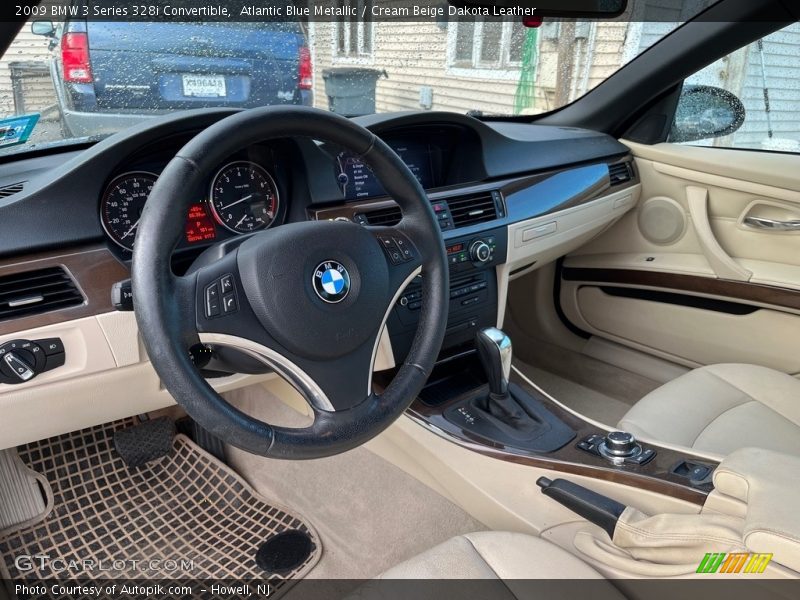 Atlantic Blue Metallic / Cream Beige Dakota Leather 2009 BMW 3 Series 328i Convertible