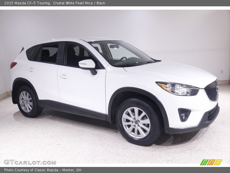 Crystal White Pearl Mica / Black 2015 Mazda CX-5 Touring