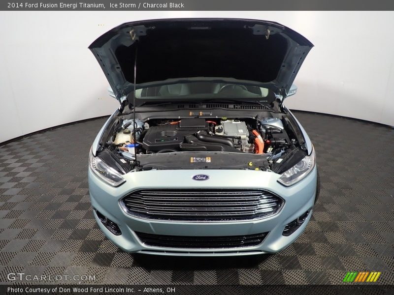 Ice Storm / Charcoal Black 2014 Ford Fusion Energi Titanium