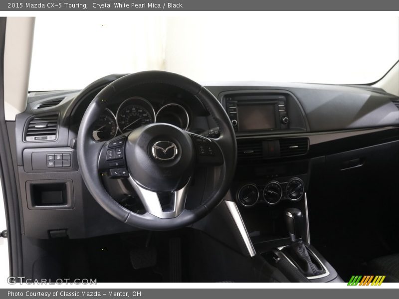 Crystal White Pearl Mica / Black 2015 Mazda CX-5 Touring