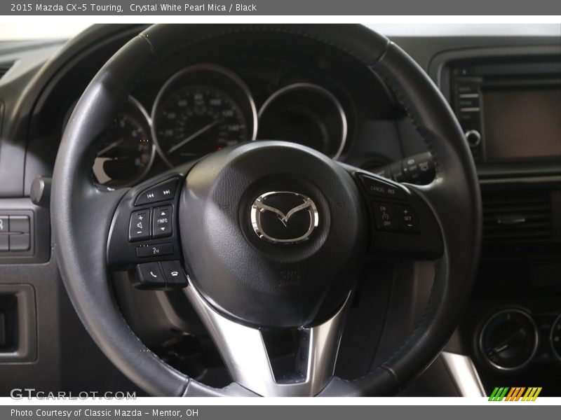 Crystal White Pearl Mica / Black 2015 Mazda CX-5 Touring