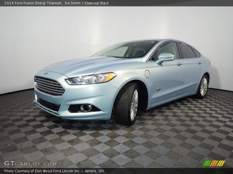 Ice Storm / Charcoal Black 2014 Ford Fusion Energi Titanium