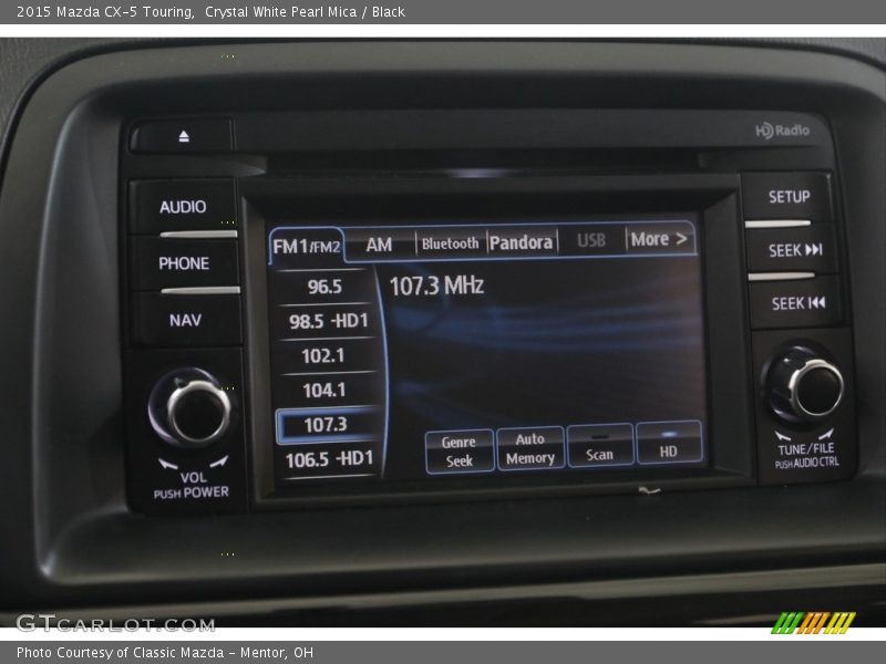 Crystal White Pearl Mica / Black 2015 Mazda CX-5 Touring