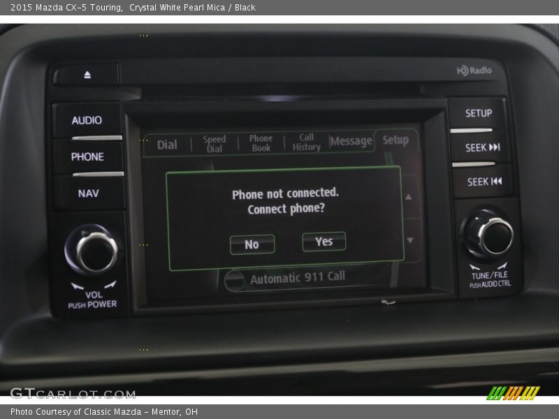 Crystal White Pearl Mica / Black 2015 Mazda CX-5 Touring