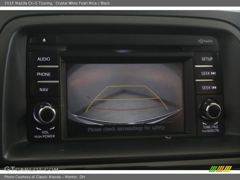 Crystal White Pearl Mica / Black 2015 Mazda CX-5 Touring