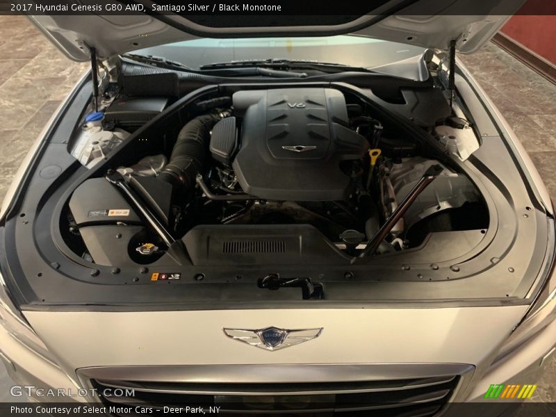 Santiago Silver / Black Monotone 2017 Hyundai Genesis G80 AWD