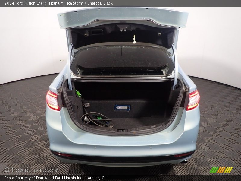 Ice Storm / Charcoal Black 2014 Ford Fusion Energi Titanium