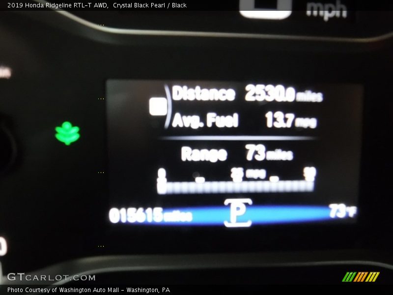Crystal Black Pearl / Black 2019 Honda Ridgeline RTL-T AWD
