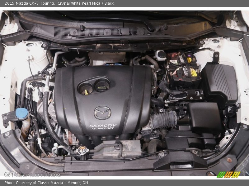 Crystal White Pearl Mica / Black 2015 Mazda CX-5 Touring