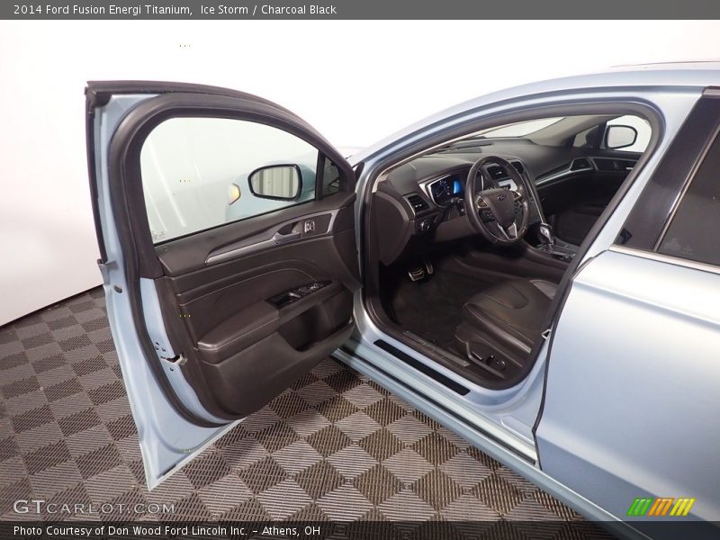 Ice Storm / Charcoal Black 2014 Ford Fusion Energi Titanium