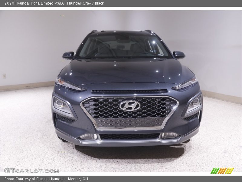 Thunder Gray / Black 2020 Hyundai Kona Limited AWD