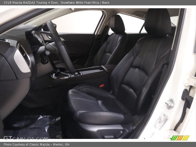 Snowflake White Pearl Mica / Black 2018 Mazda MAZDA3 Touring 4 Door