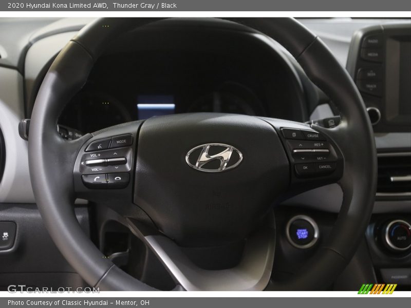 Thunder Gray / Black 2020 Hyundai Kona Limited AWD
