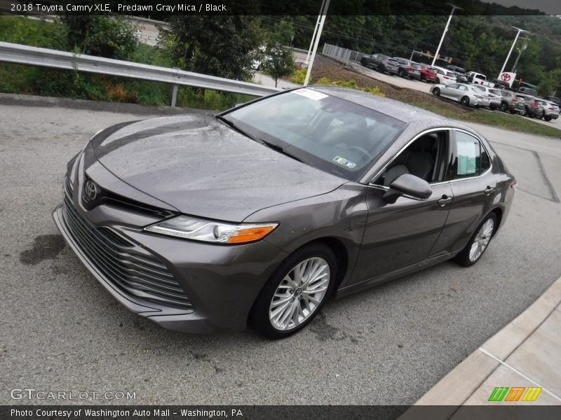 Predawn Gray Mica / Black 2018 Toyota Camry XLE