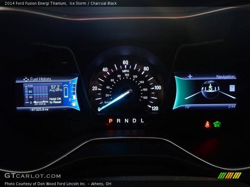Ice Storm / Charcoal Black 2014 Ford Fusion Energi Titanium
