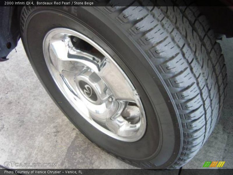 Bordeaux Red Pearl / Stone Beige 2000 Infiniti QX4