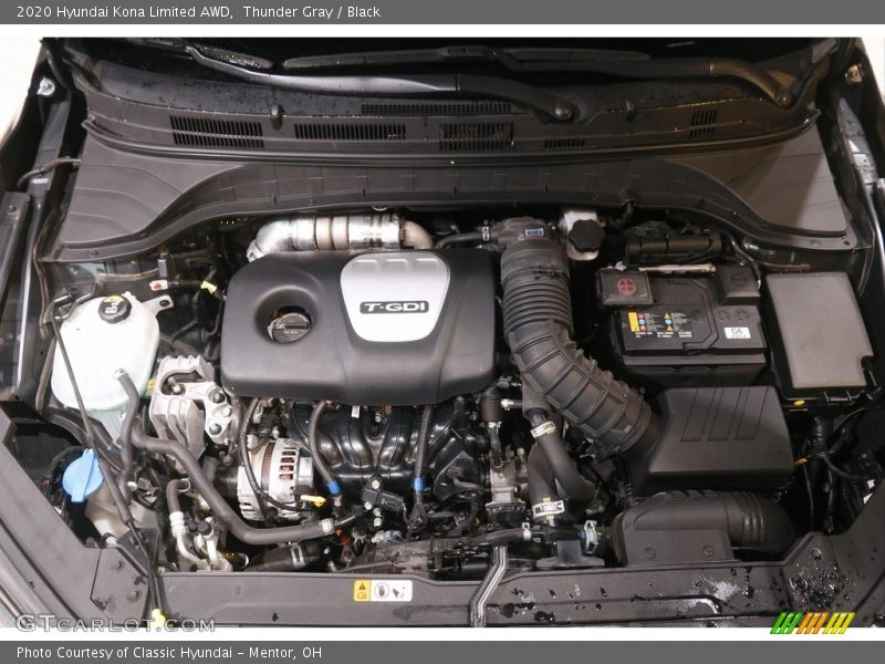 Thunder Gray / Black 2020 Hyundai Kona Limited AWD