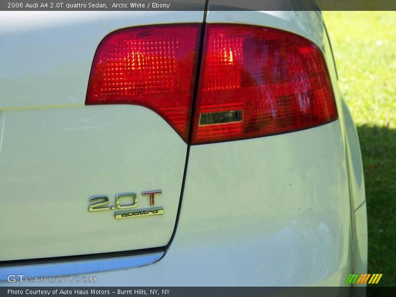 Arctic White / Ebony 2006 Audi A4 2.0T quattro Sedan