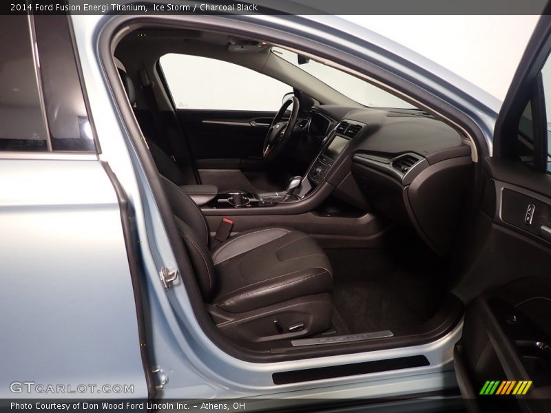 Ice Storm / Charcoal Black 2014 Ford Fusion Energi Titanium