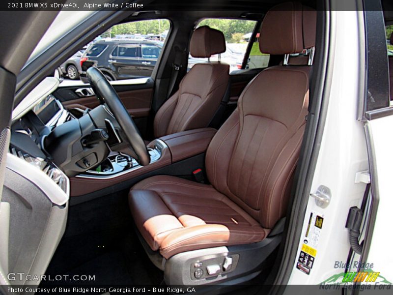 Alpine White / Coffee 2021 BMW X5 xDrive40i