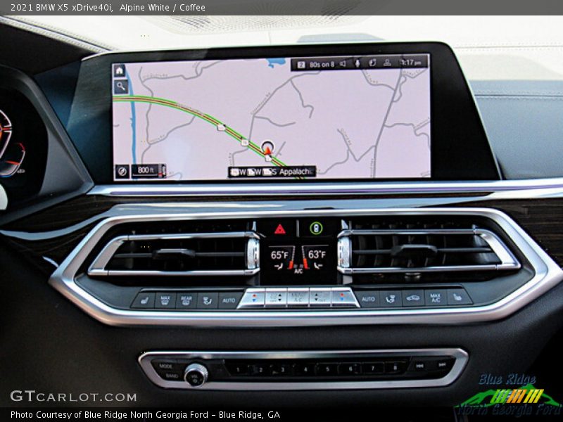Alpine White / Coffee 2021 BMW X5 xDrive40i