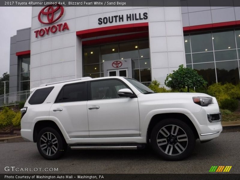 Blizzard Pearl White / Sand Beige 2017 Toyota 4Runner Limited 4x4