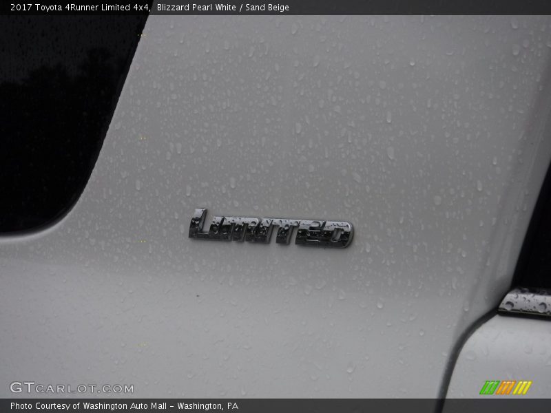 Blizzard Pearl White / Sand Beige 2017 Toyota 4Runner Limited 4x4