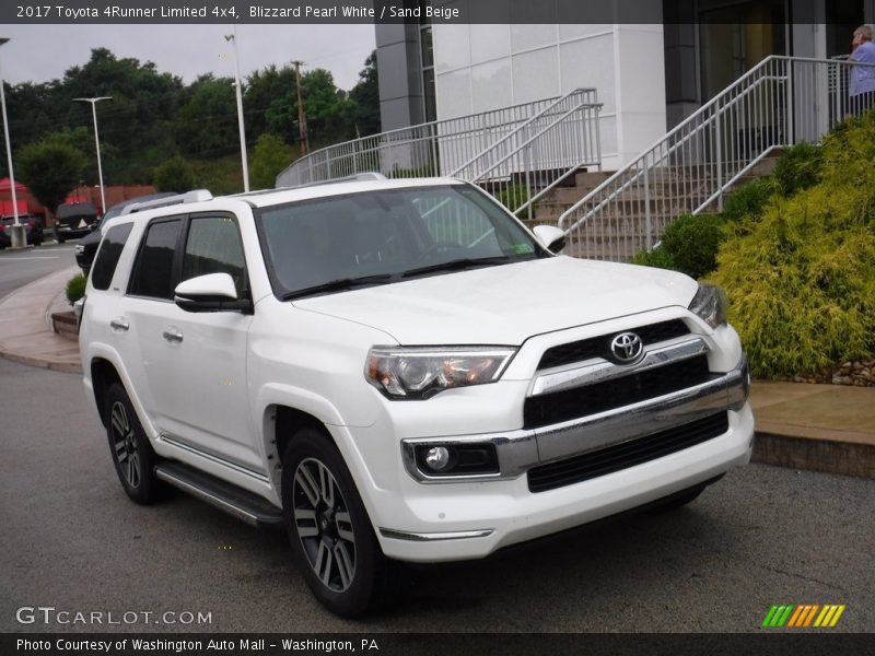 Blizzard Pearl White / Sand Beige 2017 Toyota 4Runner Limited 4x4