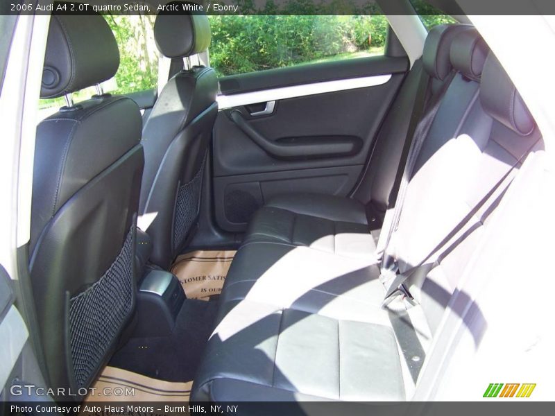 Arctic White / Ebony 2006 Audi A4 2.0T quattro Sedan