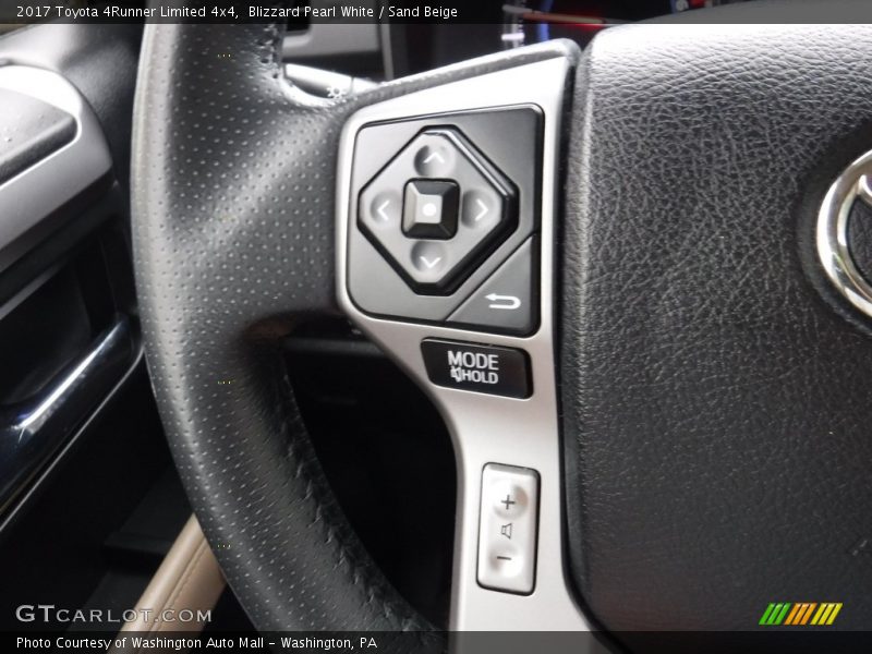 Blizzard Pearl White / Sand Beige 2017 Toyota 4Runner Limited 4x4