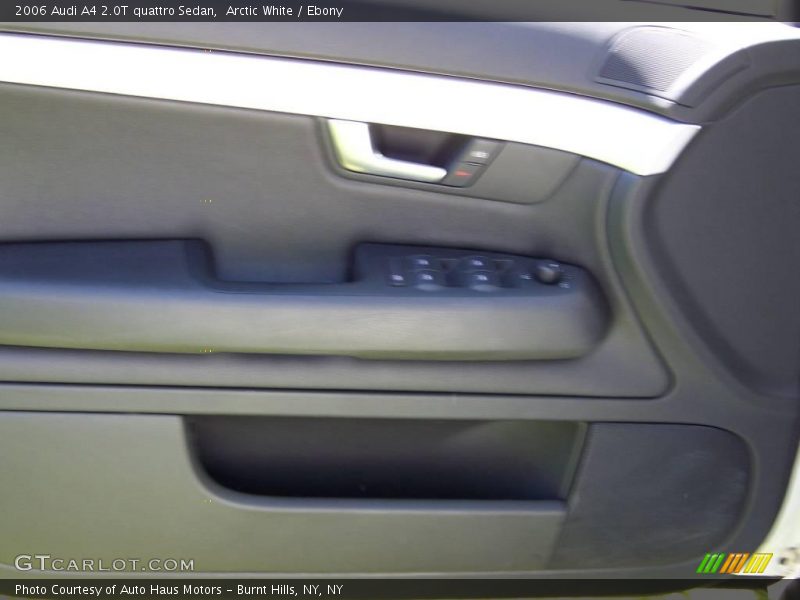 Arctic White / Ebony 2006 Audi A4 2.0T quattro Sedan