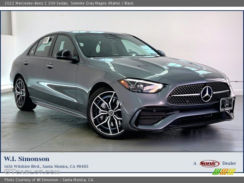 Selenite Gray Magno (Matte) / Black 2022 Mercedes-Benz C 300 Sedan