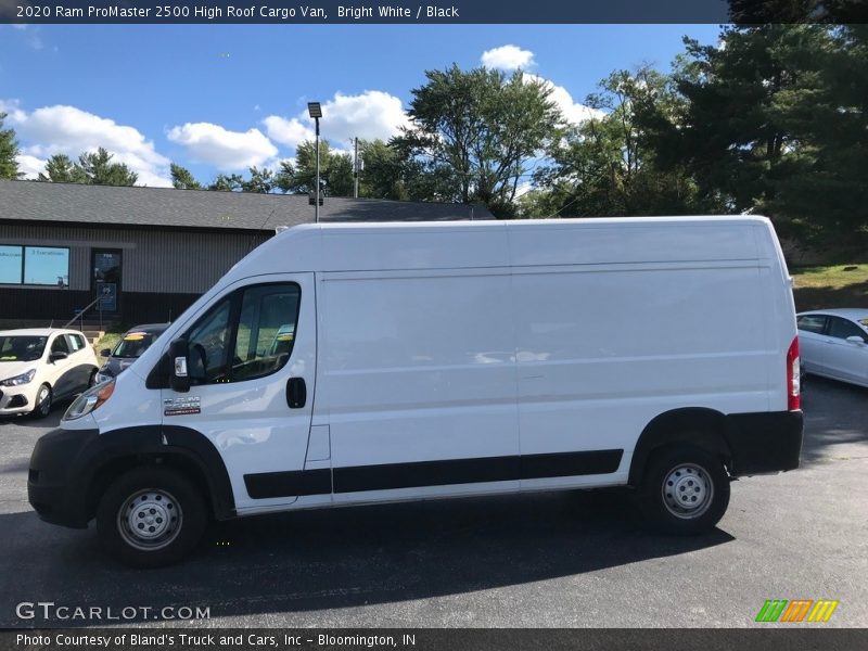 Bright White / Black 2020 Ram ProMaster 2500 High Roof Cargo Van