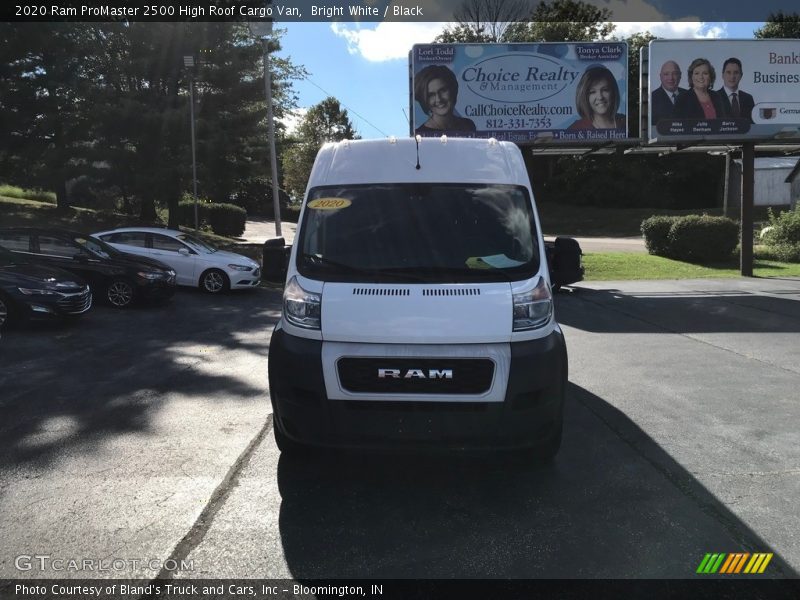 Bright White / Black 2020 Ram ProMaster 2500 High Roof Cargo Van